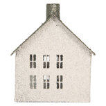 Clayre & Eef | Decoratie Huis Wit Groen 12x7x15 cm | 6Y6066
