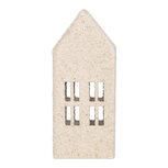Clayre & Eef | Decoratie Huis Wit Groen 5x4x11 cm | 6Y6074