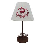 Clayre & Eef | Tafellamp Bruin Beige 20x20x34 cm E14/max 1x40W | 6LMC0114