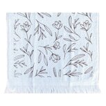 Clayre & Eef | Gastendoekje Wit Groen 40x66 cm | CT043