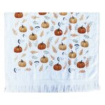 Clayre & Eef | Gastendoekje Wit Oranje 40x66 cm | CT038