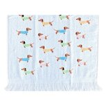Clayre & Eef | Gastendoekje Wit Roze 40x66 cm | CTPAP