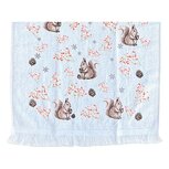 Clayre & Eef | Gastendoekje Wit Bruin 40x66 cm | CTTST