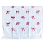 Clayre & Eef | Gastendoekje Wit Roze 40x66 cm | CT040