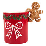 Clayre & Eef | Mok Rood Bruin 14x9x13 cm / 350 ml | 6CEMU0230
