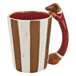 Clayre & Eef | Mok Rood Bruin 14x9x13 cm | 6CEMU0246