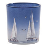 Clayre & Eef | Waxinelichthouder Blauw ø 7x8 cm | 6GL5375