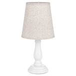 Clayre & Eef | Tafellamp Wit Beige 13x13x32 cm E14/max 1x40W | 6LMC0120