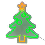 Clayre & Eef | Wandlamp neon Groen 22x2x28 cm | 6LMN0002