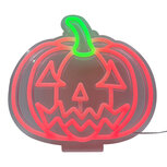 Clayre & Eef | Wandlamp neon Oranje 26x2x25 cm | 6LMN0004