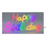 Clayre & Eef | Wandlamp neon Rood 31x4x16 cm | 6LMN0006
