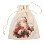 Clayre & Eef | Cadeauzakje Creme  Synthetisch 21x1x25 cm| 66480