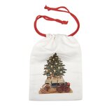 Clayre & Eef | Cadeauzakje Wit Synthetisch 18x1x27 cm| 66471