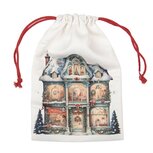 Clayre & Eef | Cadeauzakje Wit Synthetisch 13x1x20 cm| 66479
