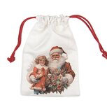 Clayre & Eef | Cadeauzakje Wit Synthetisch 13x1x20 cm| 66478