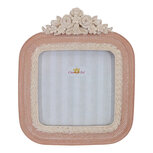 Clayre & Eef | Fotolijst Roze 10x1x13 cm / 8x8 cm | 2F1438