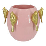 Clayre & Eef | Decoratie Bloempot Binnen Roze 18x18x17 cm | 6PR6445
