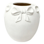 Clayre & Eef | Decoratie Vaas Wit ø 16x16 cm | 6TE0597