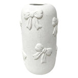 Clayre & Eef | Decoratie Vaas Wit ø 16x30 cm | 6TE0599