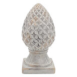 Clayre & Eef | Decoratie Ornament Grijs ø 14x28 cm | 6TE0601L