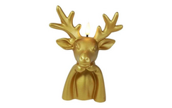 Countryfield LED kaars Rendier goud  17 x 13 x 8cm - Sfeervolle Kerstverlichting