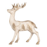 Clayre & Eef | Decoratie Hert Wit Beige 57x26x74 cm | 5MG0136