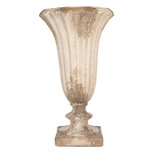 Clayre & Eef | Bloempot Binnen Beige Wit ø 33x58 cm | 5MG0142