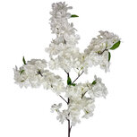 Clayre & Eef | Decoratie tak met bloemen Wit 87 cm | 5PL0281W