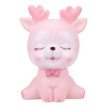 Clayre & Eef | Spaarpot Wit Roze 15x8x18 cm | 66827