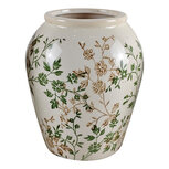 Clayre & Eef | Vaas Beige Groen ø 15x18 cm | 6CE2549M
