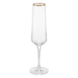 Clayre & Eef | Champagneglas Transparant ø 4x25 cm / 150 ml | 6GL5536