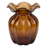 Clayre & Eef | Vazen Glas Bruin ø 19x25 cm | 6GL5556