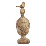 Clayre & Eef | Decoratie Ornament Grijs Bruin ø 12x36 cm | 6MG0191