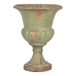 Clayre & Eef | Bloempot Binnen Groen Bruin ø 26x34 cm | 6MG0192