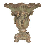 Clayre & Eef | Decoratie Ornament Groen Bruin 34x34x35 cm | 6MG0194