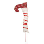 Clayre & Eef | Decoratie Kerst Elfenbeen Wit Rood 18x5x52 cm | 6PF0029
