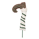 Clayre & Eef | Decoratie Kerst Elfenbeen Wit Groen 16x4x39 cm | 6PF0030