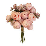 Clayre & Eef | Kunstbloem bos rozen Roze 29 cm | 6PL0417P
