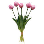 Clayre & Eef | Kunstbloem bos Roze Groen 42 cm | 6PL0434