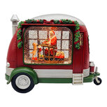 Clayre & Eef | Muziekdoos Caravan met LED Rood Groen 27x11x19 cm / 3xAA | 6PR6172