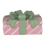 Clayre & Eef | Kandelaar Roze Groen 12x8x7 cm | 6PR6390