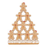 Clayre & Eef | Decoratie peperkoekpoppen Bruin Wit 17x4x23 cm | 6PR6393