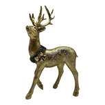Clayre & Eef | Decoratie Hert Goudkleurig 16x10x29 cm | 6PR6556