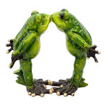 Clayre & Eef | Decoratie Kikkers Groen 10x11 cm | 6PR6661