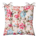 Clayre & Eef | Stoelkussen met foam Beige Roze 40x40x4 cm | KG029.006