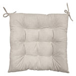 Clayre & Eef | Stoelkussen met foam Beige 40x40x4 cm | KG029.013