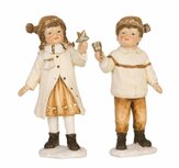 Set jongen & meisje goud met bel & ster | Clayre & Eef