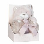 Knuffel beer met plaid | KT060.034 | Clayre & Eef Knuffel beer met plaid | KT060.034 | Clayre & Eef