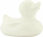 Decoratie eend wit porselein | 6CE0378 | Clayre & Eef