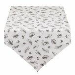 Tafelloper 50*160 cm Grijs | LIF65 | Clayre & Eef Tafelloper 50*160 cm Grijs | LIF65 | Clayre & Eef